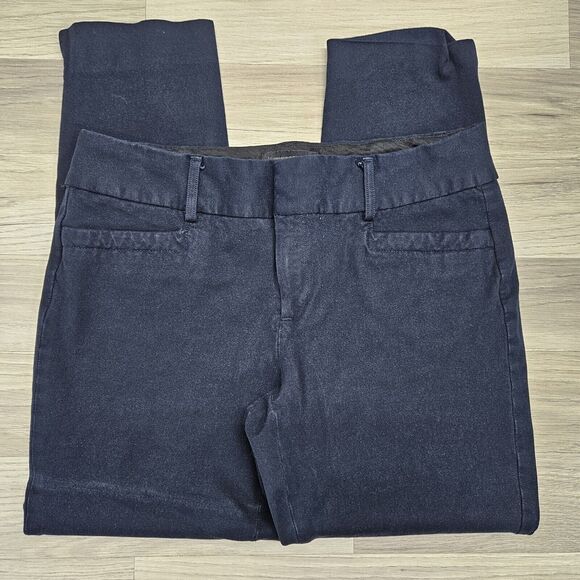 BANANA REPUBLIC Womens Navy Blue Jackson Fit Tapered Leg Chino Pants Size 10 - Picture 2 of 9